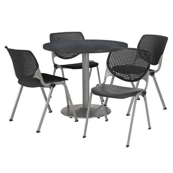 Round Breakroom Table And Chair Set, 31