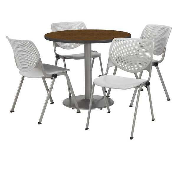 Round Breakroom Table And Chair Set, 31