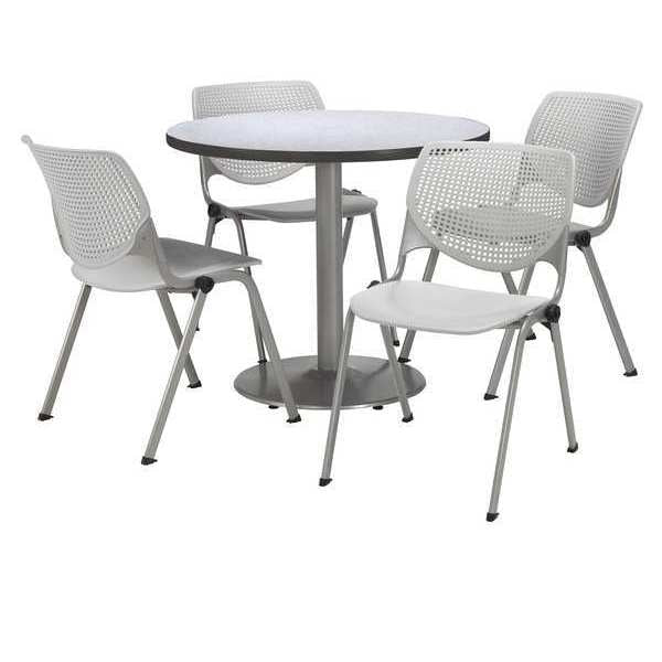 Round Breakroom Table And Chair Set, 31