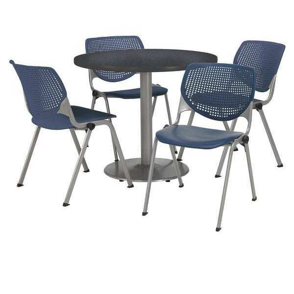 Round Breakroom Table And Chair Set, 31