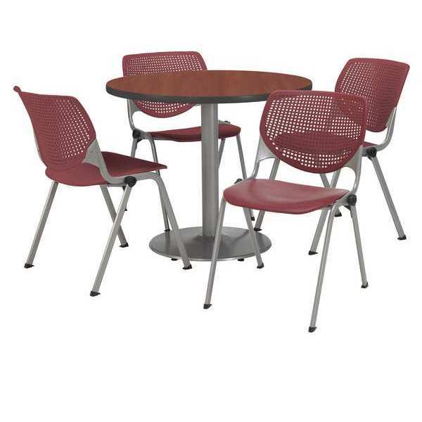 Round Breakroom Table And Chair Set, 31