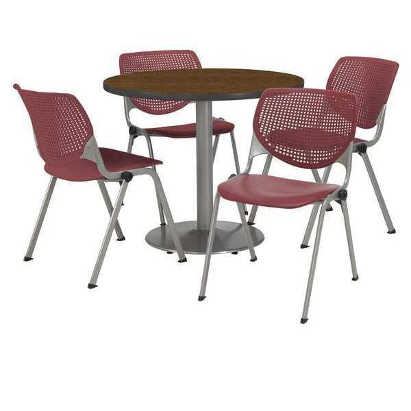Round Breakroom Table And Chair Set, 31