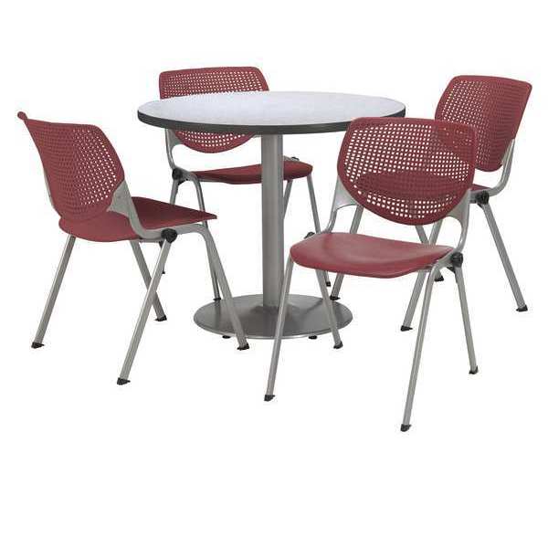 Round Breakroom Table And Chair Set, 31