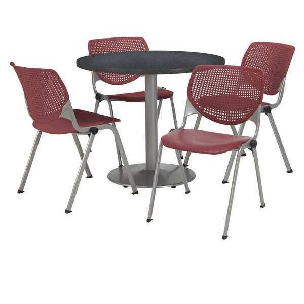 Round Breakroom Table And Chair Set, 31