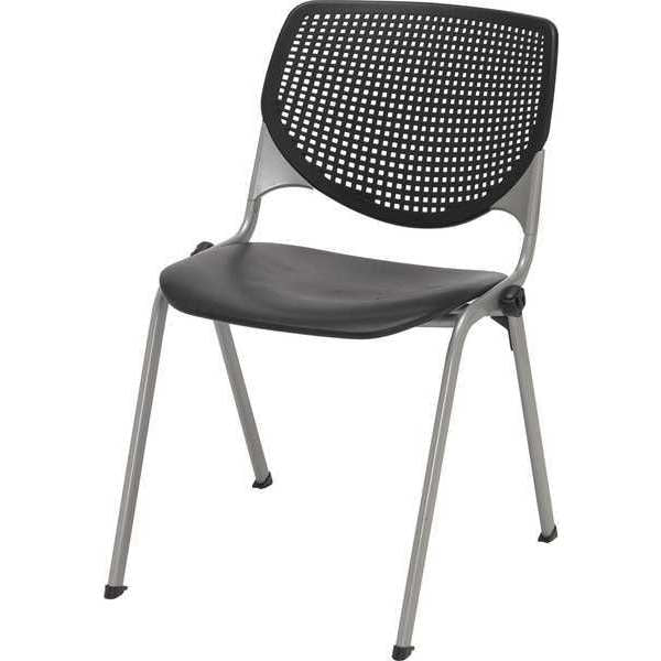 Poly Stack Chair, w/Perforated Back