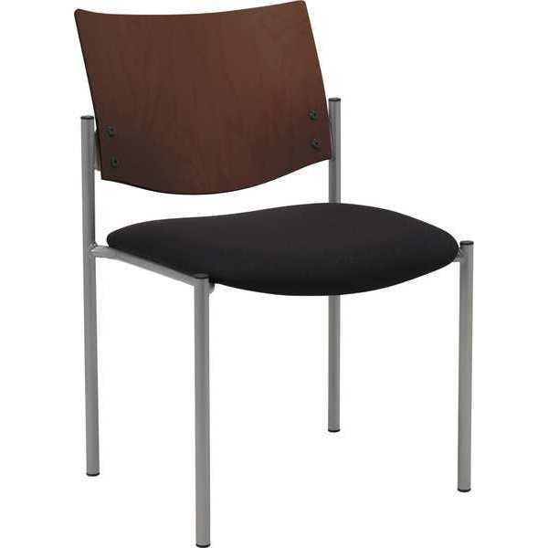 Side/Guest Chair, Armless, Wood Back