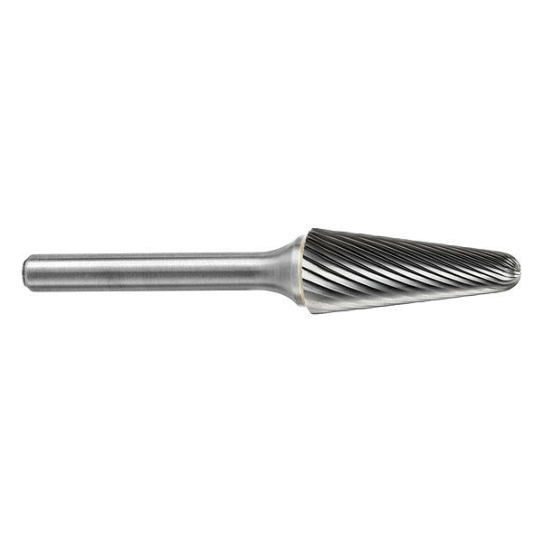Carbide Bur, Taper, 1/4in., Single Cut