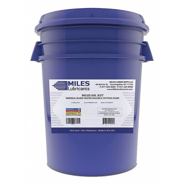 Mineral Based Cutting Fluid, 5 gal., Pail