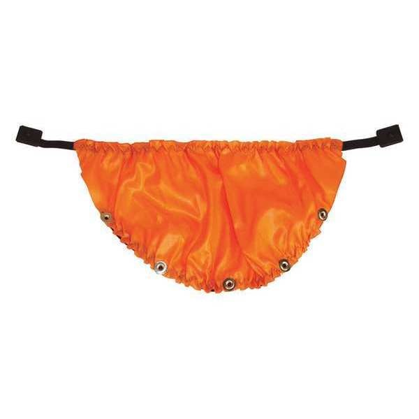 Hard Hat Visor Seal, Nylon, Orange, PK10