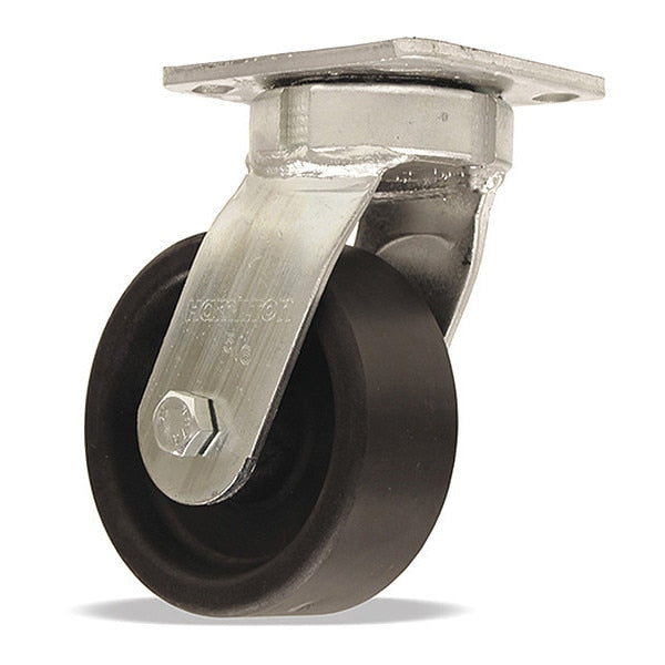 High Heat Standard Duty Kingpinless Swivel Caster rated up to 550Â° F, 5
