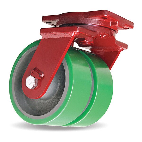 Extra Heavy Duty Dual-Wheel Swivel Caster, 10