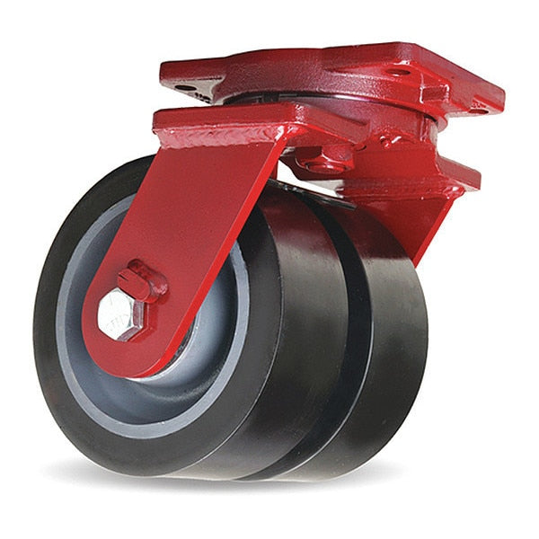 Extra Heavy Duty Dual-Wheel Swivel Caster, 6