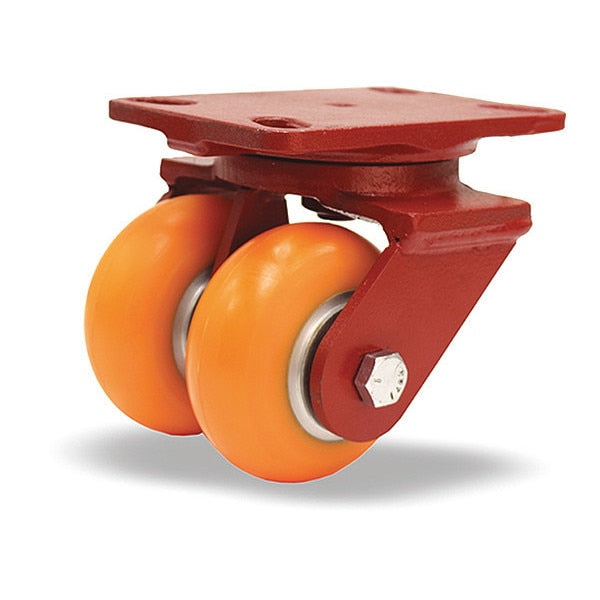 Heavy Service Dual-Wheel Swivel Caster, 4