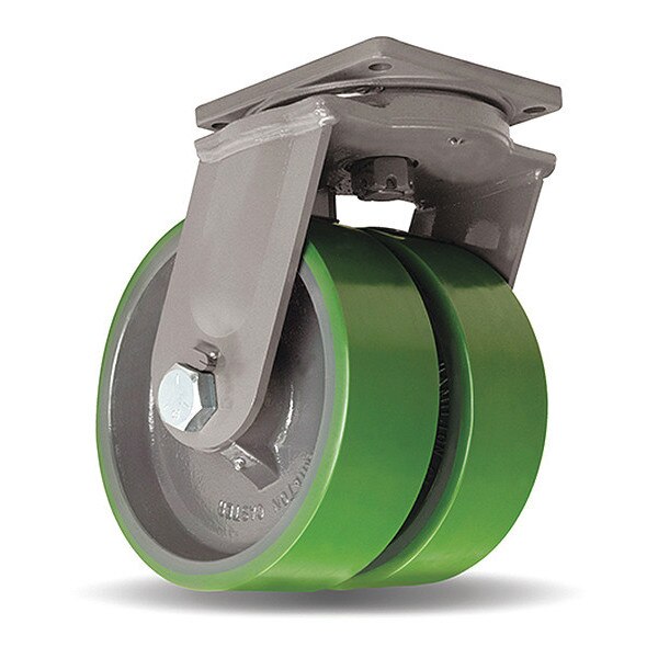 Maxi-Duty Dual-Wheel Swivel Caster, 12