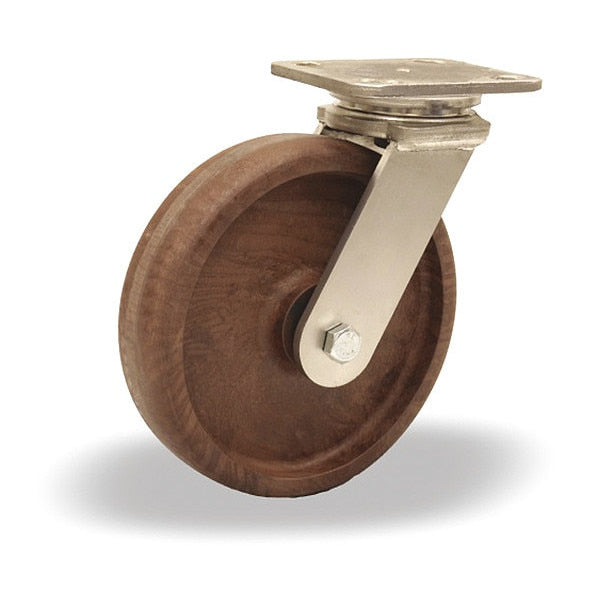 Stainless Steel Workhorse Swivel Caster rated up to 475 deg, F, High Heat Grease