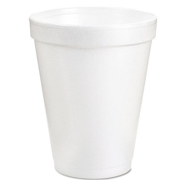Disposable Cold/Hot Cup 8 oz. White, Foam, Pk1000