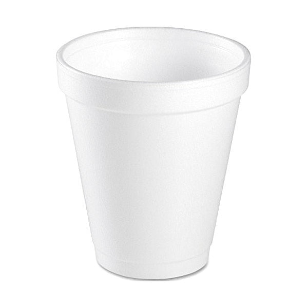 Disposable Hot cup 6 oz. White, Foam, Pk1000