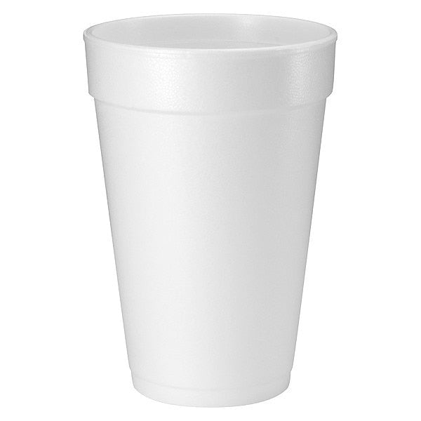 Disposable Cold/Hot Cup 16 oz. White, Foam, Pk1000