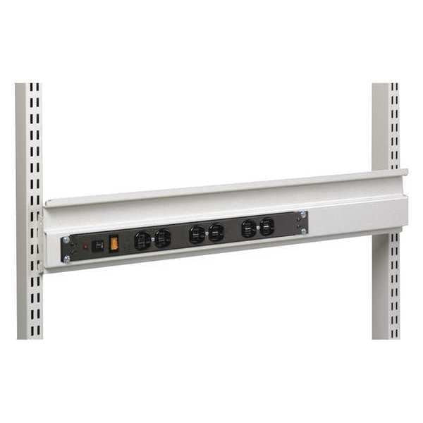 Bin Rail w/6 Outlet Power, 36