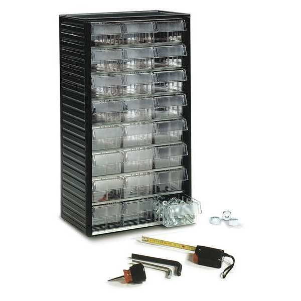 Small Parts Drawer Unit, 24 Drawers, Clear