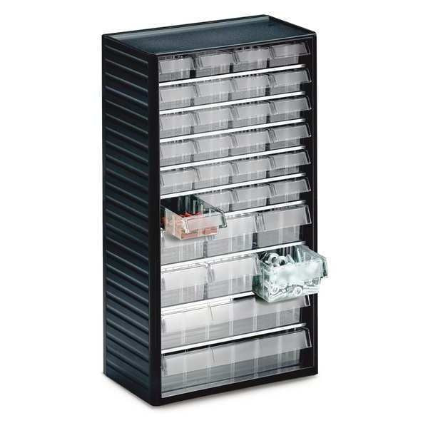 Small Parts Drawer Unit, 32 Drawers, Clear
