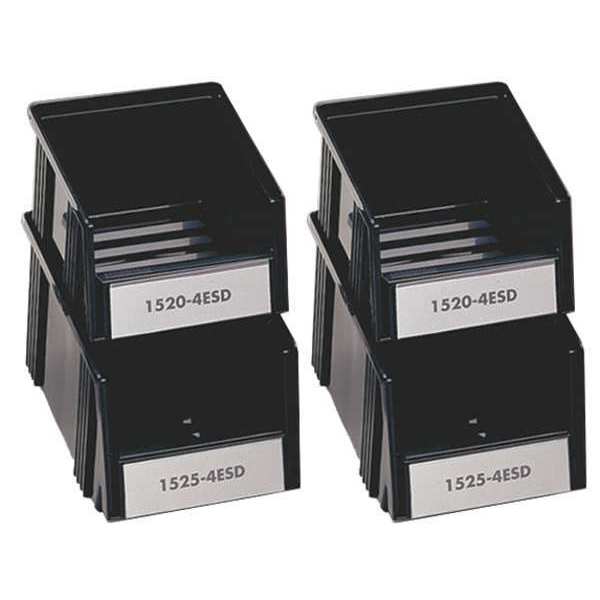 Conductive Bin, Black, 4 PK