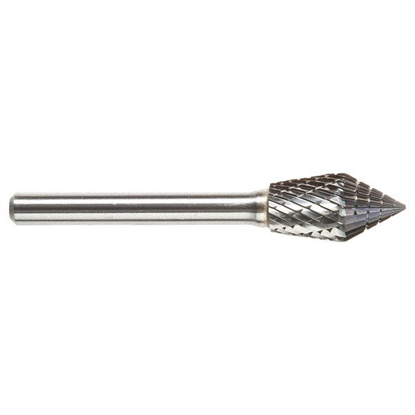 Carbide Bur, Invert, 1/2in, L. Cut 7/8in