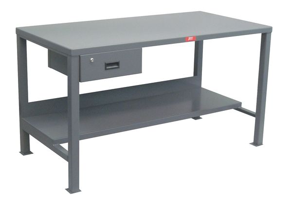 Heavy Duty Fixed Work Bench, Steel, 72