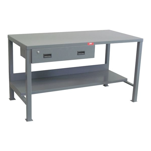 Heavy Duty Fixed Work Bench, Steel, 72
