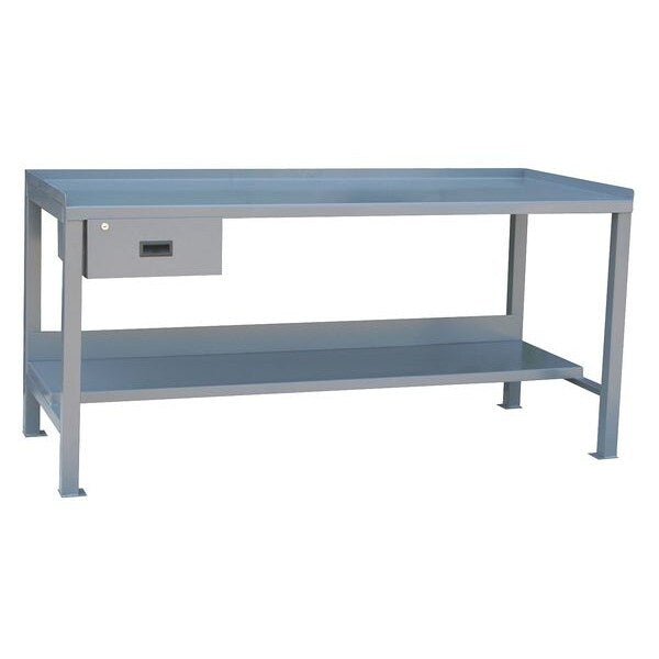 Heavy Duty Fixed Work Bench, Steel, 72
