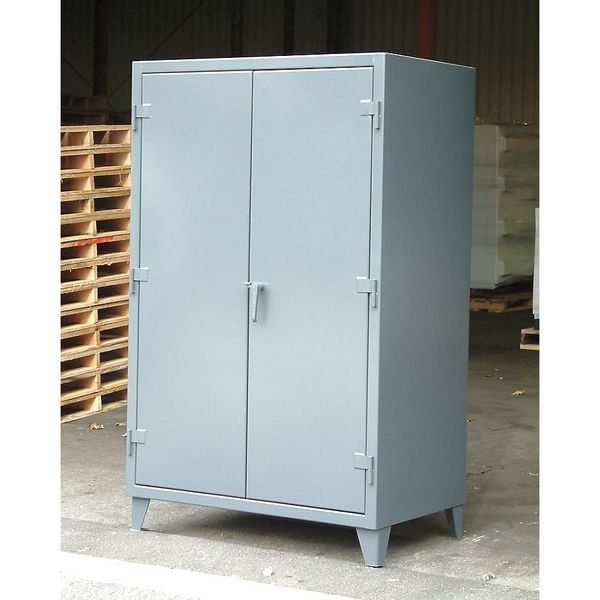12 ga. Steel Storage Cabinet, 60 in W, 78 in H, Stationary