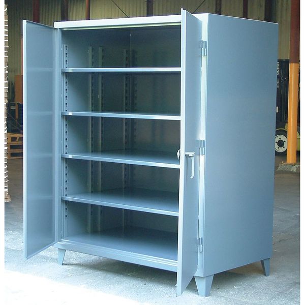 12 ga. Steel Storage Cabinet, 72 in W, 78 in H, Stationary