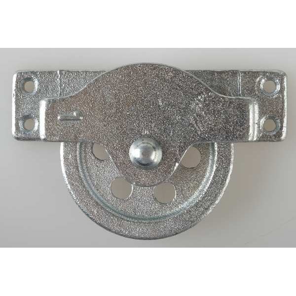 Pulley Block, Wire Rope, 3/8 in Max Cable Size, Electro-Galvanized