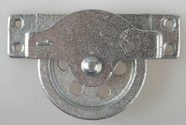 Pulley Block, Wire Rope, 1/4 in Max Cable Size, None