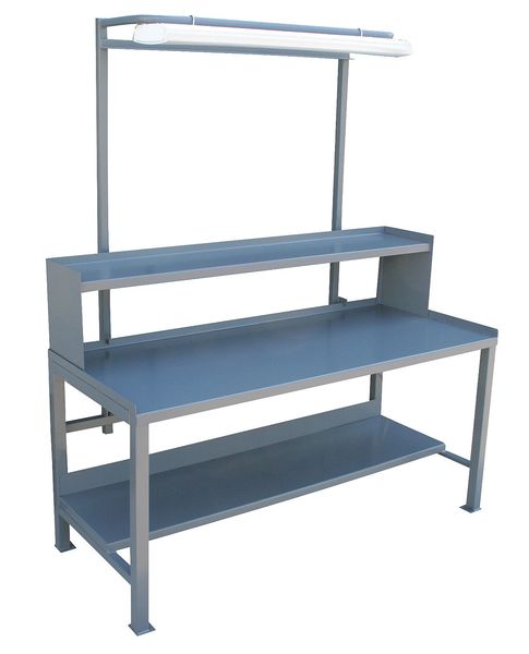 Heavy Duty Fixed Work Bench, Steel, 60