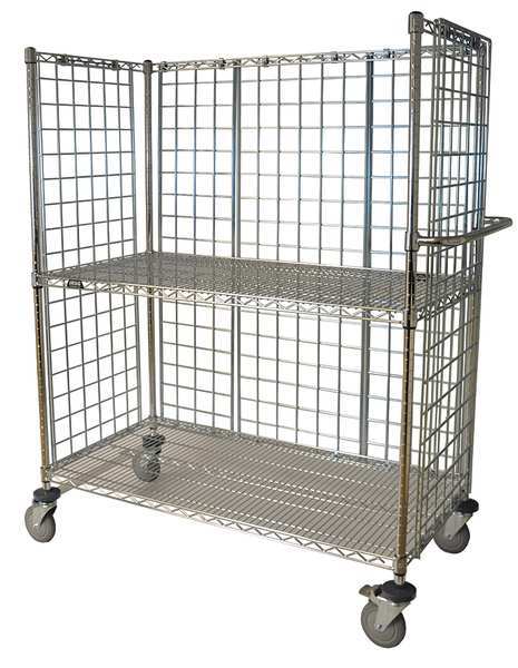 Wire Cart, 24 In. W, 48 In. L, Steel