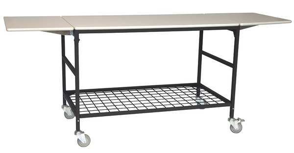 Adjustable Mobile Work Table, 300 lb.