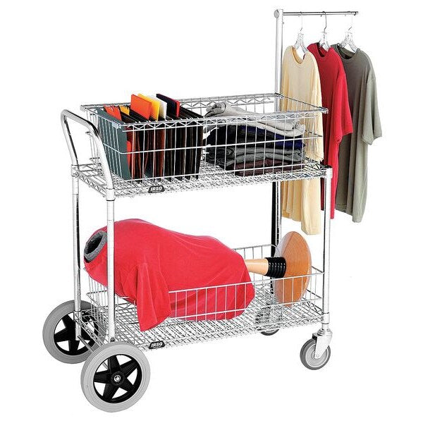 Visual Cart, Cap 300 Lb, 41x18, 2 Shelves