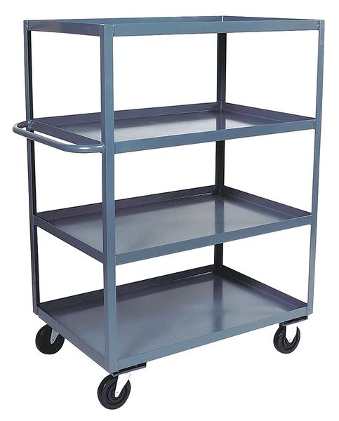 14 ga. Steel Stock Cart, 4 Shelves, 3,000 lb