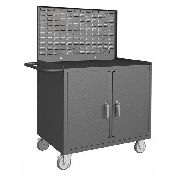 14 ga. Steel Mobile Cabinet with Louvered Panel 1400 lb. Capacity, 36