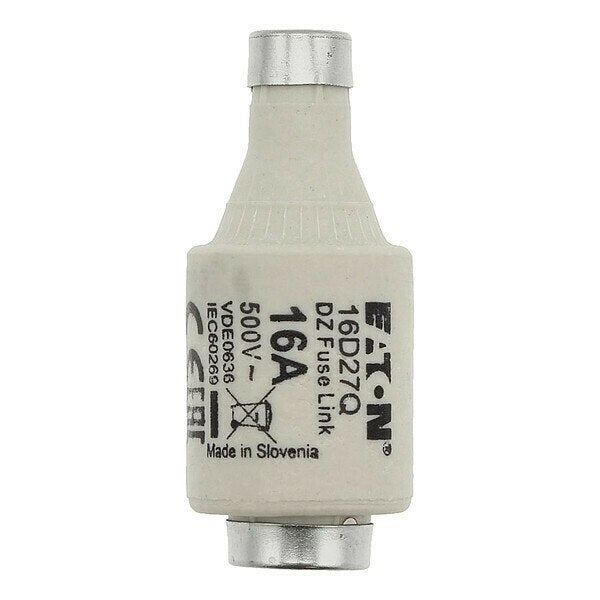 IEC Fuse, Fast Acting, 16 A, D27 Series, 500V AC, Not Rated, 2