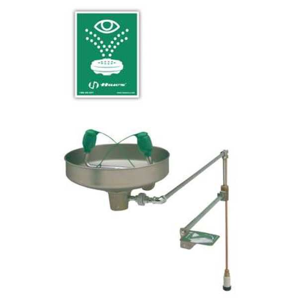 Eyewash, Freeze Resistant, Wall, SS