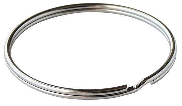 Split Ring, 2 in Ring Size, Silver