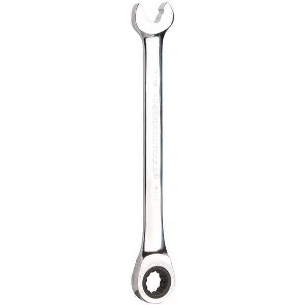 Ratcheting Wrench, Head Size 7/16 in.
