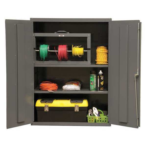 16 ga. Steel Storage Cabinet, 36 in W, 48 in H, Stationary