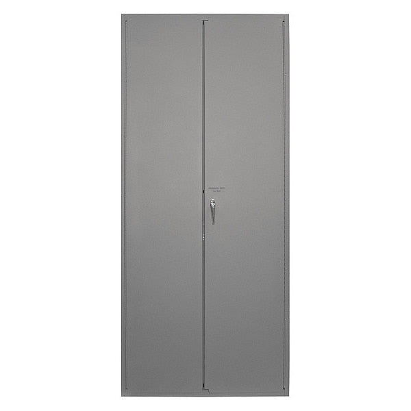 16 ga. ga. Steel Storage Cabinet, 36 in W, 84 in H, Stationary