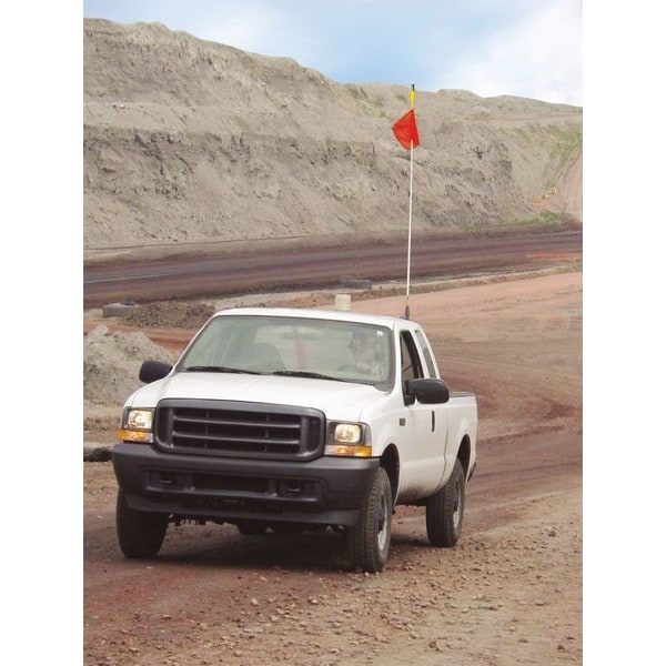Warning Whip, HD, 10 Ft, X Flag and Socket