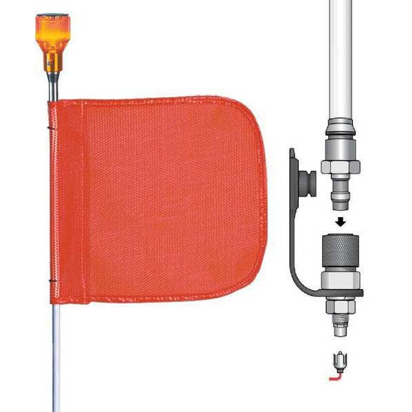 Warning Whip, 12 ft., Includes Flag