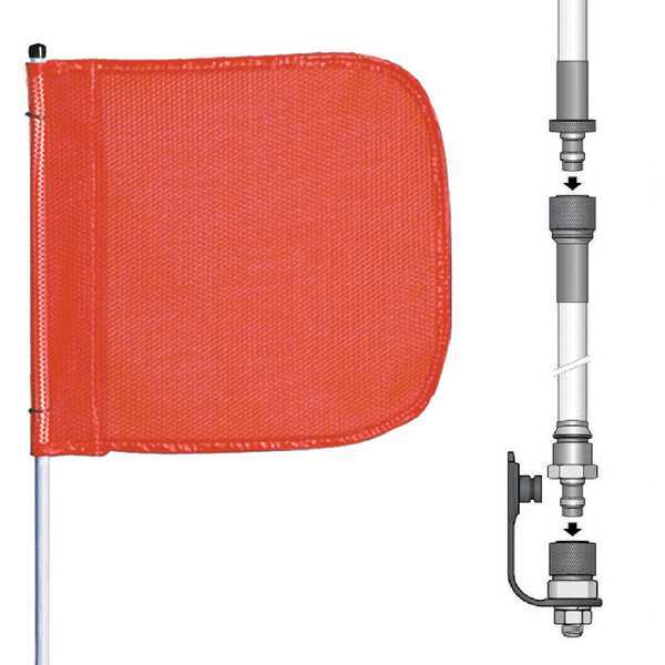 Warning Whip, 12 ft., Includes Flag