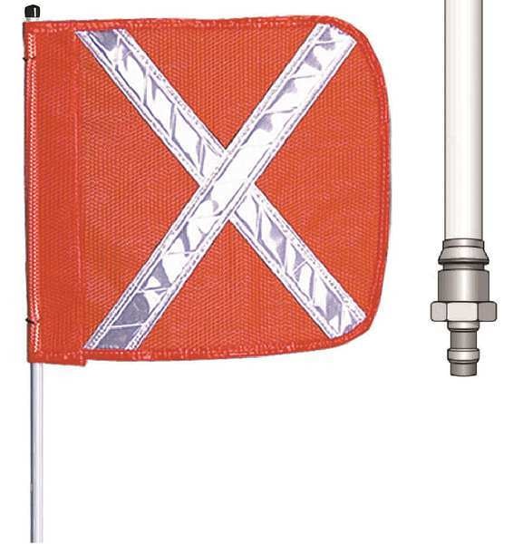 Warning Whip, 3 ft., Includes Flag